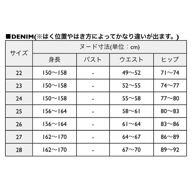 マウジー デニム パンツ 28インチ 3