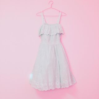 ティティアンドコー(titty&co)の✩titty&Co.*新品*コットンレースワンピース*送料込(ひざ丈ワンピース)