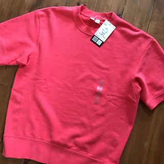 ユニクロ(UNIQLO)の☆新品タグ付き☆Uniqlo U スウェットシャツ RED メンズS(スウェット)