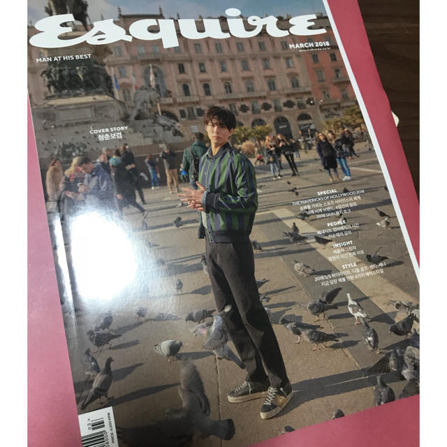 ☆パクボゴム 翻訳付き ☆ESQUIRE 2018年 3月号[B type] エンタメ/ホビーの雑誌(ファッション)の商品写真