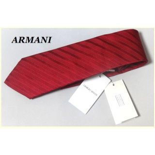 アルマーニ(Armani)の売切れ必至★新品★販売証明書付★アルマーニ★情熱の赤★最高級ネクタイ(ネクタイ)