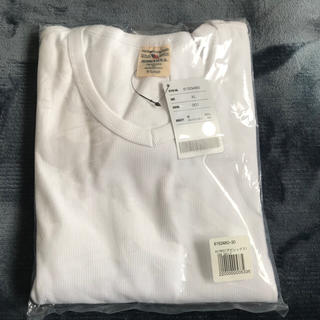 アヴィレックス(AVIREX)のアヴィレックス  VネットロングTシャツ  ホワイト  XL(Tシャツ/カットソー(七分/長袖))
