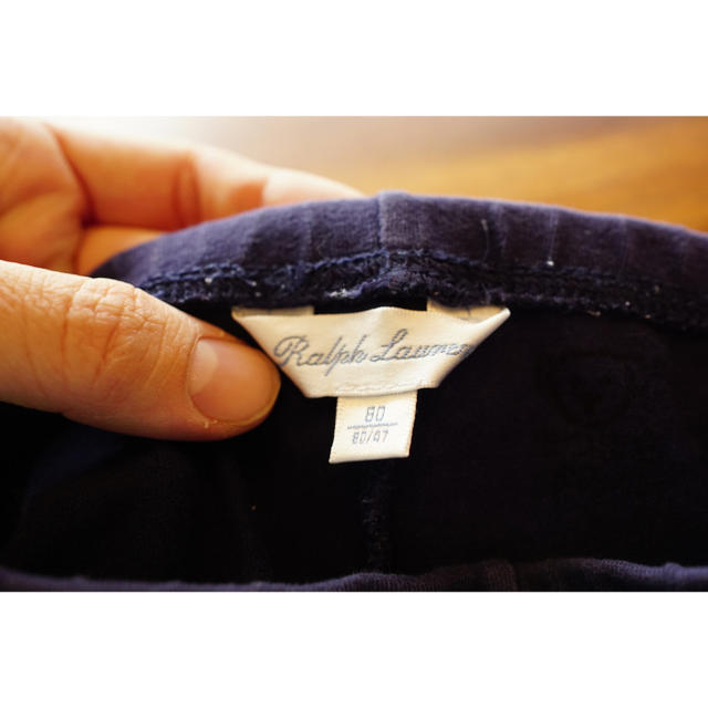 Ralph Lauren(ラルフローレン)のラルフローレン 上下セット Tシャツ長袖 スパッツ 80 キッズ/ベビー/マタニティのベビー服(~85cm)(Ｔシャツ)の商品写真
