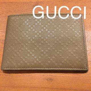 グッチ(Gucci)の再値下げ！グッチ ディアマンテ レザー 二つ折り財布 小銭入れ メンズ レア(折り財布)