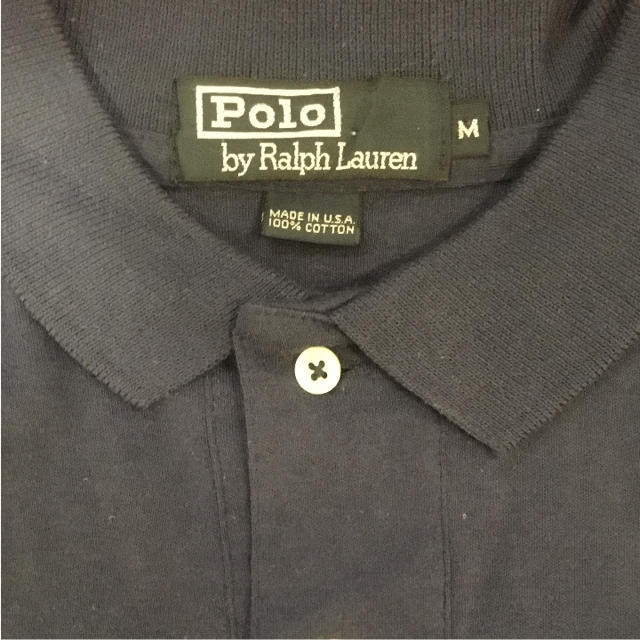 POLO RALPH LAUREN(ポロラルフローレン)のRalph Lauren ラルフローレンUSA製新品未使用 1P刺繍コットンポロ メンズのトップス(ポロシャツ)の商品写真