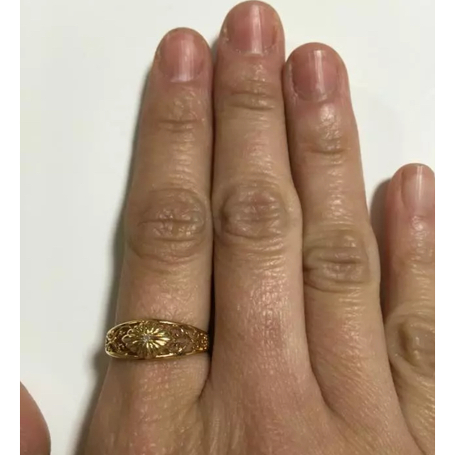 【お値下げ】18金 指輪 レディースのアクセサリー(リング(指輪))の商品写真