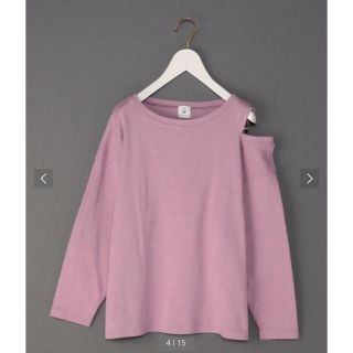 ビューティアンドユースユナイテッドアローズ(BEAUTY&YOUTH UNITED ARROWS)の6 ROKU cotton shoulder whole pullover(カットソー(長袖/七分))