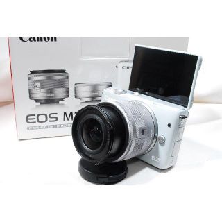 キヤノン(Canon)の♡自撮り＆WiFi♡Canon キャノン EOS M10レンズキットグレー(ミラーレス一眼)