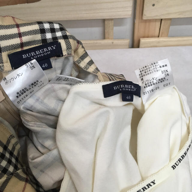 BURBERRY(バーバリー)のBURBERRY LONDON バーバリー Ｔシャツ セット チェック  レディースのトップス(Tシャツ(半袖/袖なし))の商品写真