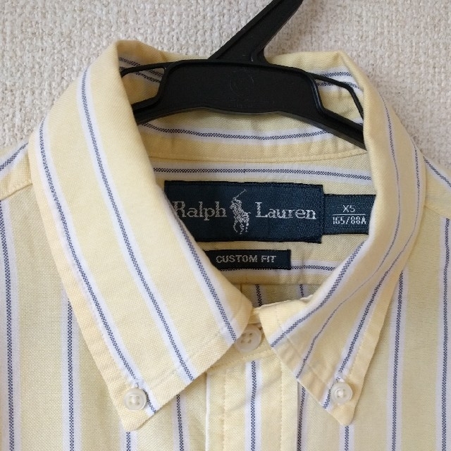 Ralph Lauren(ラルフローレン)のラルフローレン☆ボタンダウンコットン薄黄長袖シャツXS メンズのトップス(シャツ)の商品写真