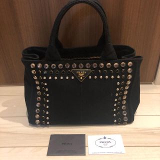 エッセンシャルコンフォート ☆PRADA カナパ ビジュー スタッズ | www