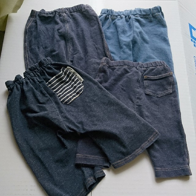 UNIQLO(ユニクロ)のデニム レギンス 四枚組 ユニクロ キッズ/ベビー/マタニティのベビー服(~85cm)(パンツ)の商品写真