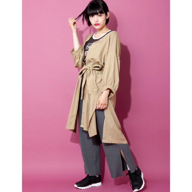 タグ付き新品❁リネン混ノーカラーガウン | capacitasalud.com