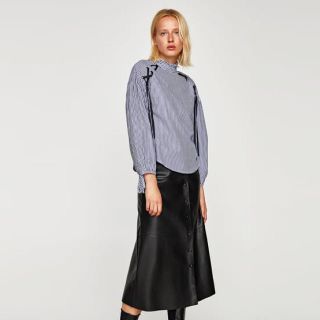 ザラ(ZARA)のZARA 大人気☆ストライプブラウス(シャツ/ブラウス(長袖/七分))