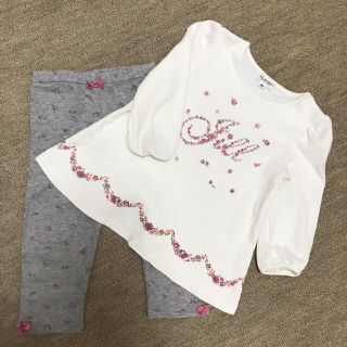 ジルスチュアートニューヨーク(JILLSTUART NEWYORK)の子供服 90 ジルスチュアート 上下セット(Tシャツ/カットソー)