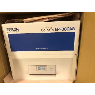 エプソン(EPSON)の送料込　未開封 エプソン プリンター カラリオ EP-880AW ホワイト（白）(PC周辺機器)