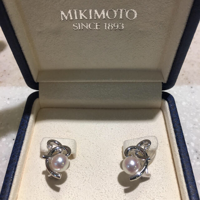 MIKIMOTO - 【極美品】ミキモト 6.8mm アコヤ パール ダイヤモンド イヤリングの通販 by 迷える子羊's shop｜ミキモト