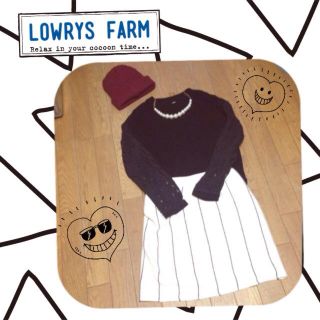 ローリーズファーム(LOWRYS FARM)のLOWRYSピンストライプタイトスカート(ミニスカート)