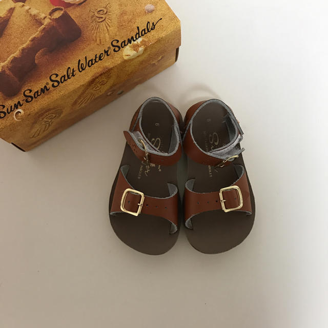 Caramel baby&child (キャラメルベビー&チャイルド)のSalt Water Sandals ソルトウォーターサンダル tan 6 キッズ/ベビー/マタニティのベビー靴/シューズ(~14cm)(サンダル)の商品写真