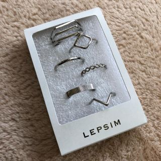 レプシィム(LEPSIM)の【LEPSIM】6P SETリング AW シルバー デザイン(リング(指輪))