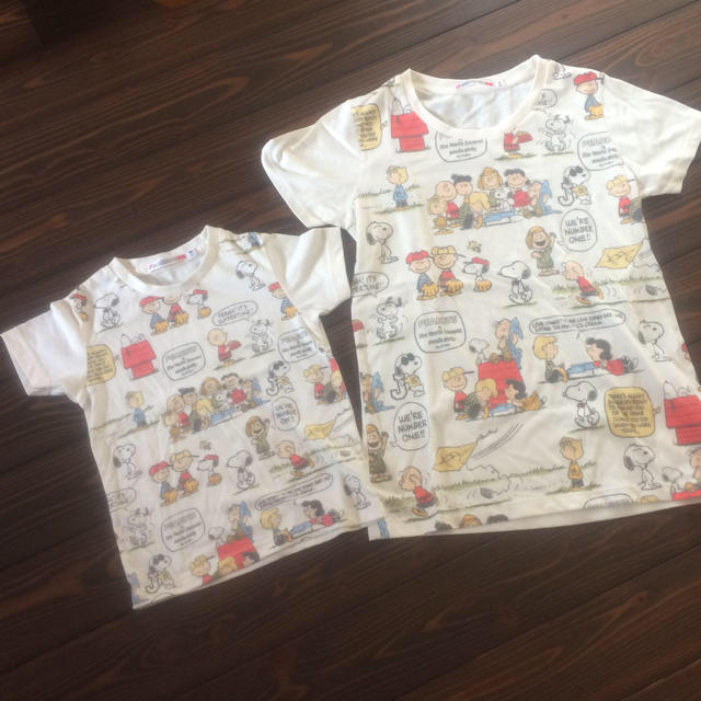 SNOOPY(スヌーピー)のスヌーピー親子コーデTシャツ レディースのトップス(Tシャツ(半袖/袖なし))の商品写真