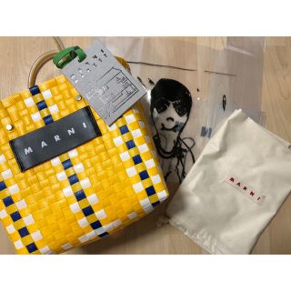 マルニ(Marni)のMARNI FLOWER CAFEピクニックバッグ(かごバッグ/ストローバッグ)