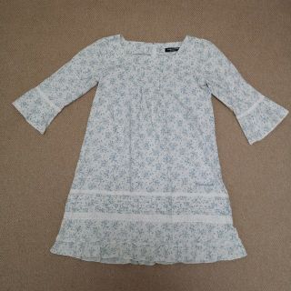 ポンポネット(pom ponette)のポンポネット★七分袖ワンピース、チュニック★M、150★used(ワンピース)