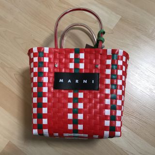 マルニ(Marni)の【最安】MARNI FLOWER CAFEピクニックバッグ(かごバッグ/ストローバッグ)