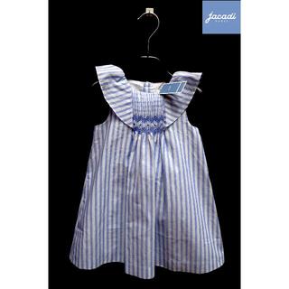 ジャカディ(Jacadi)の♪新品♪フランス高級子供服 JACADI♪80-90♪スモッキング刺繍ワンピ-ス(ワンピース)