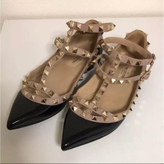 ヴァレンティノ(VALENTINO)のVALENTINO ロックスタッズアンクルストラップ(ハイヒール/パンプス)