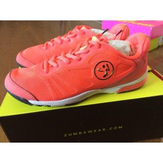 ズンバ(Zumba)のZUMBA シューズ  US6 オレンジ 美品(スニーカー)