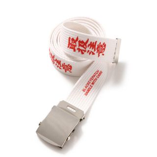 シュプリーム(Supreme)のBlackEyePatch LABEL BELT WHITE(ベルト)