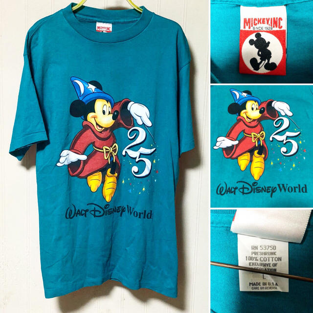 Disney - USA製 OLD ミッキーマウス Tシャツ ディズニーワールド ...