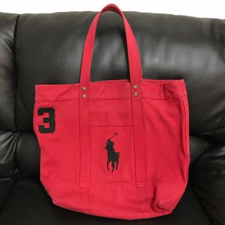 ラルフローレン(Ralph Lauren)のラルフローレン BIGトートバッグ 赤(トートバッグ)