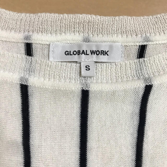 GLOBAL WORK(グローバルワーク)のストライプ サマーニット チュニック レディースのトップス(Tシャツ(半袖/袖なし))の商品写真