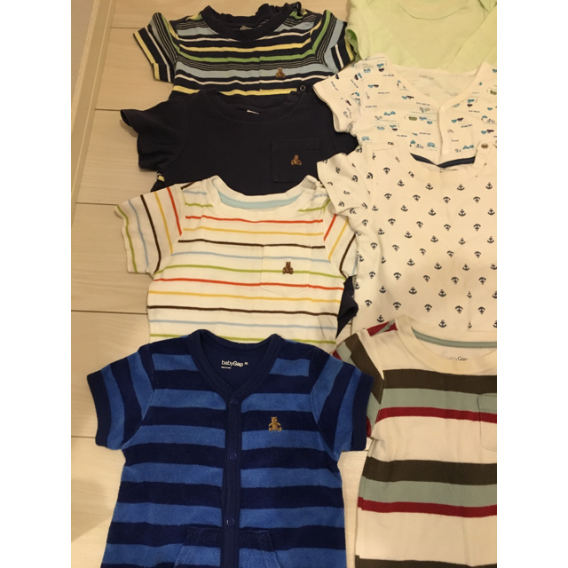 babyGAP(ベビーギャップ)のロンパース等  80サイズ  12点セット まとめ売り キッズ/ベビー/マタニティのベビー服(~85cm)(ロンパース)の商品写真