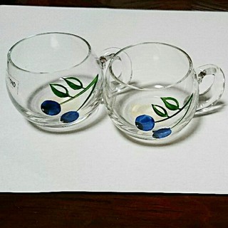 【新品・未使用】KROSNO POLAND ミニサイズ ガラスカップ 2個セット(食器)