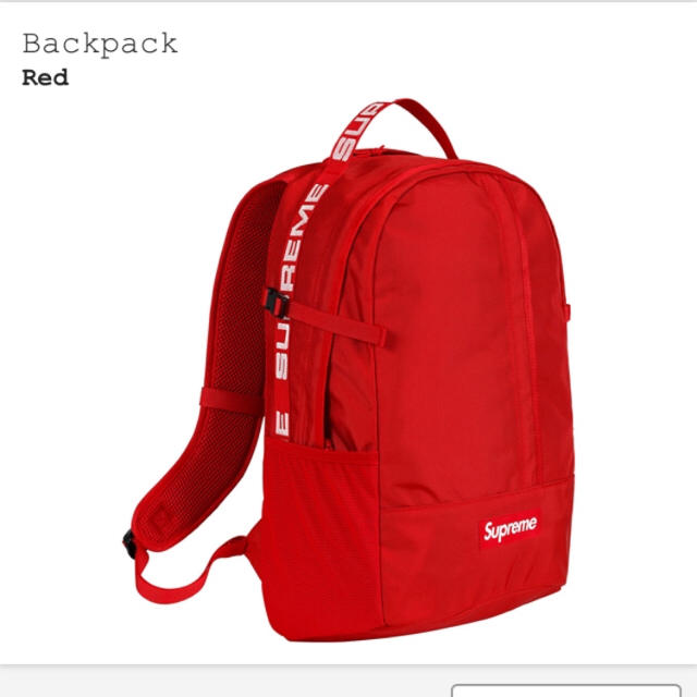 本物です supreme リュック バックパック レッド 本物です supreme リュック バックパック レッド