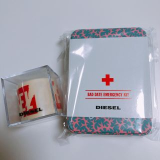 ディーゼル(DIESEL)の新品未開封DIESEL★ショットグラス、転写ステッカー。(ノベルティグッズ)