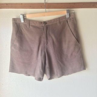 アダムエロぺ(Adam et Rope')のPINCEAU スウェードショーパンツ(ショートパンツ)