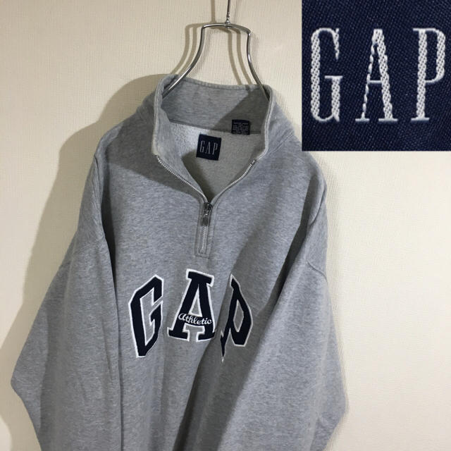 GAP   OLD GAP s ハーフジップ プルオーバー グレーの通販 by