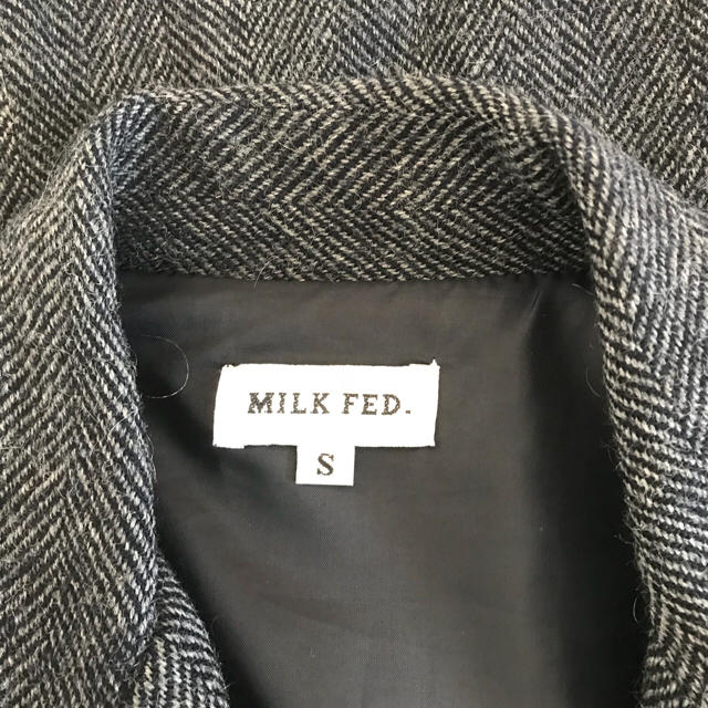 MILKFED.(ミルクフェド)の【MILK FED】メンズ/ヘリンボーンウールジャケット/グレー系/size:S メンズのジャケット/アウター(ブルゾン)の商品写真