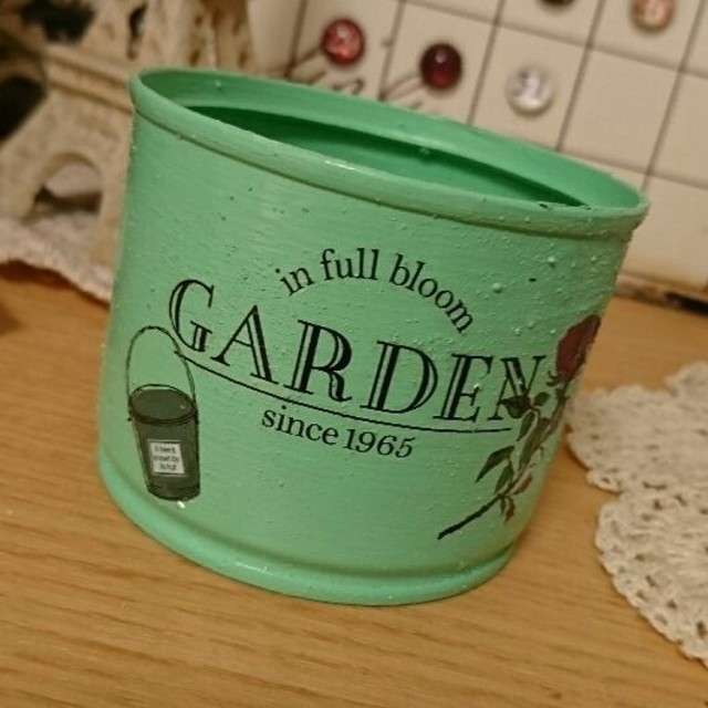 リメ缶 GARDEN ハンドメイドのフラワー/ガーデン(その他)の商品写真