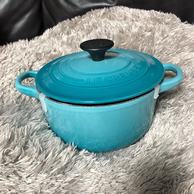 ルクルーゼ LE CREUSET ココット・ロンド 26cm カリビアンブルー www ...