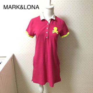 マークアンドロナ(MARK&LONA)のMARK&LONAマークアンドロナ/ピンクワンピース/レディースゴルフウェアM(ウエア)