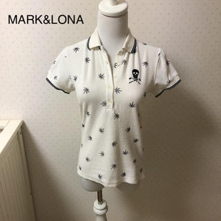 マークアンドロナ(MARK&LONA)のMARK&LONAマークアンドロナ/パイル地ポロシャツSレディースゴルフウェア(ウエア)
