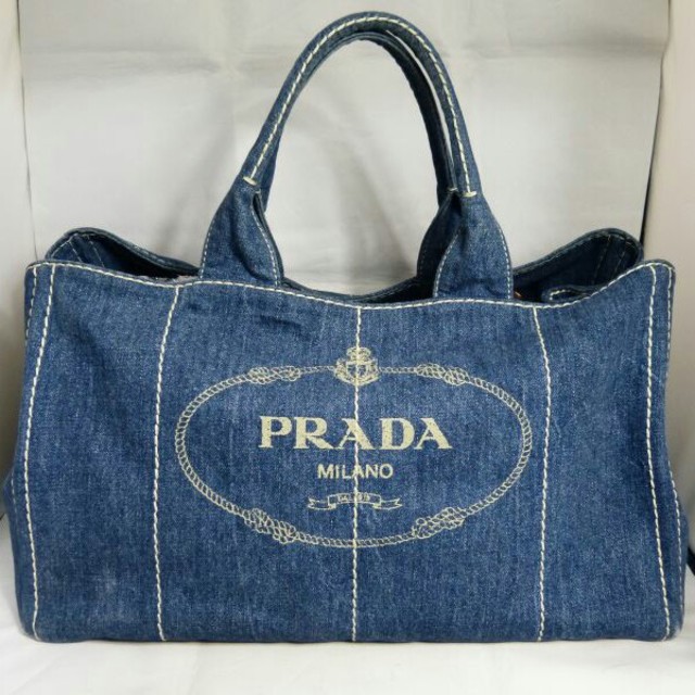 PRADA カナパ　L ブルー