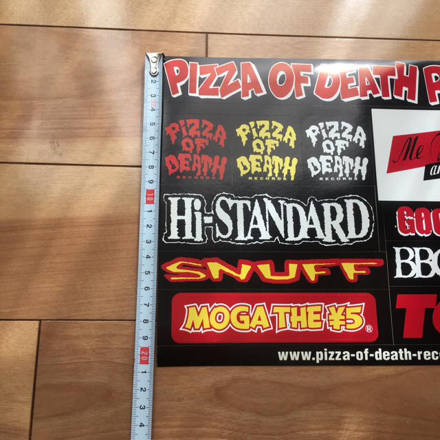 HIGH!STANDARD(ハイスタンダード)のPIZZA OF DEATH RECORDS 非売品 ステッカー‼︎ エンタメ/ホビーのタレントグッズ(ミュージシャン)の商品写真