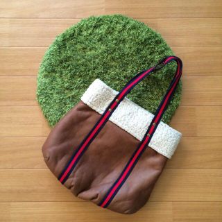 ビームス(BEAMS)のビームス☺︎ボア×ストライプbag(トートバッグ)