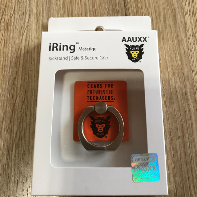 A BATHING APE(アベイシングエイプ)のHUMAN MADE iRing "STRMCWBY"オレンジ スマホ/家電/カメラのスマホアクセサリー(その他)の商品写真